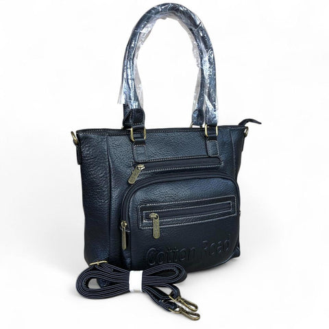 BLACK PU Leather Cotton Road BRANDED Handbag
