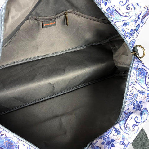 BLUE CANVAS Overnight Cotton Road Travel Bag with PAISLEY Print