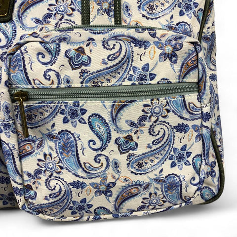 BLUE CANVAS Overnight Cotton Road Travel Bag with PAISLEY Print