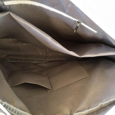 BLUE Canvas FLORAL Cotton Road Laptop Bag with GREY Trim and Matching Sleeve COMBO