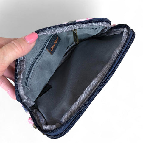 BLUE FLORAL Cotton Road Canvas Mini Sling Bag