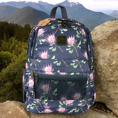BLUE PROTEA Canvas Cotton Road Backpack