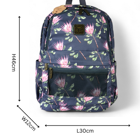 BLUE PROTEA Canvas Cotton Road Backpack