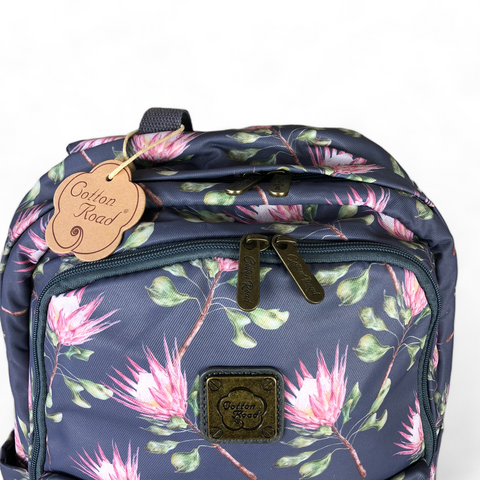 BLUE PROTEA Canvas Cotton Road Backpack