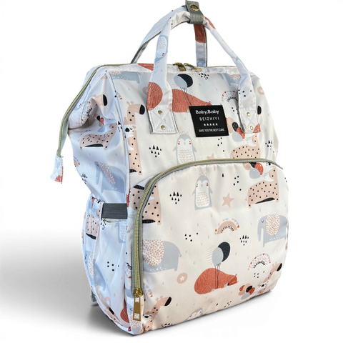 Backpack: Waterproof Safari Baby Nappy Bag