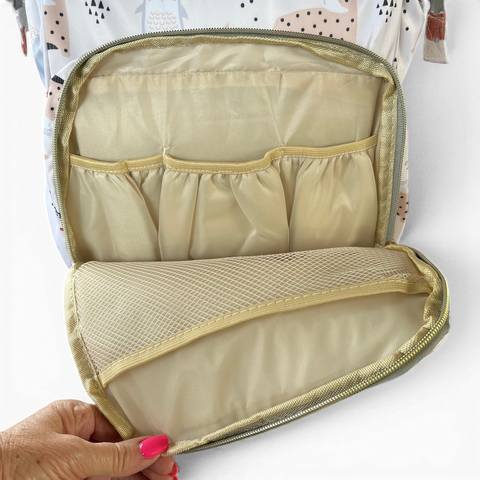 Backpack: Waterproof Safari Baby Nappy Bag