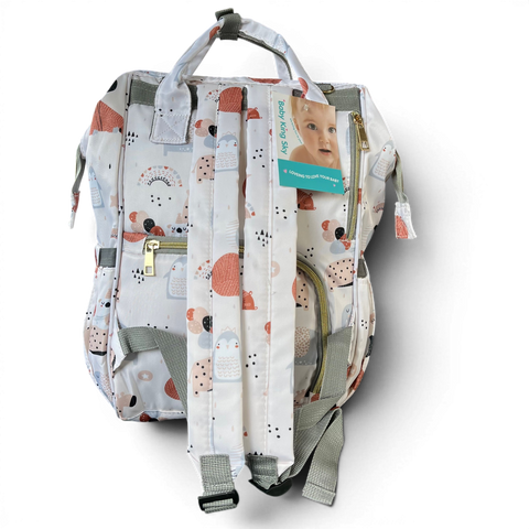 Backpack: Waterproof Safari Baby Nappy Bag