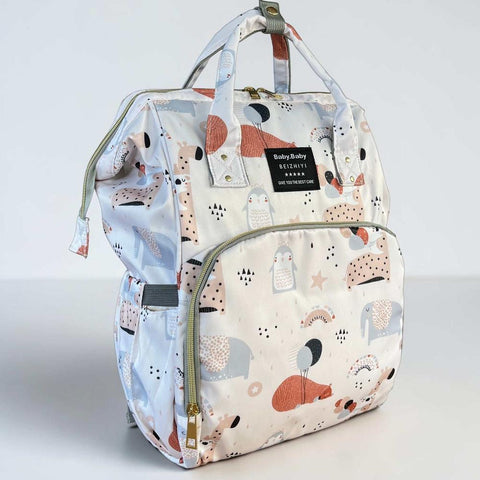 Backpack: Waterproof Safari Baby Nappy Bag