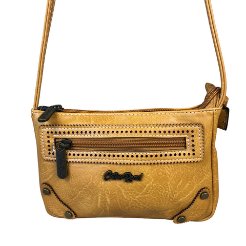 CAMEL Mini PU LEATHER Cotton Road Sling Bag
