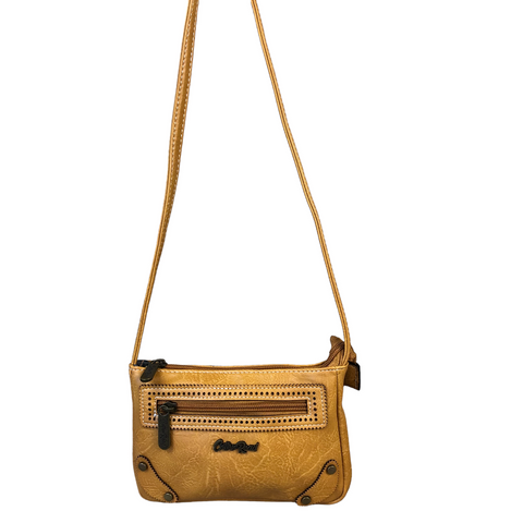 CAMEL Mini PU LEATHER Cotton Road Sling Bag