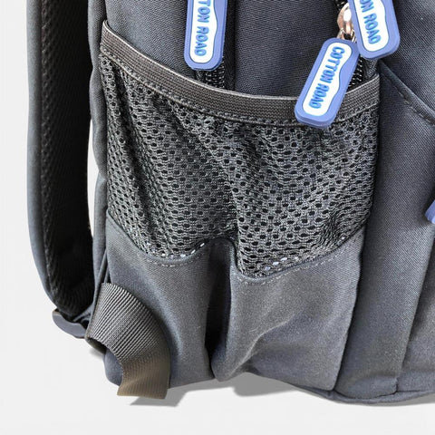 Cotton Road Backpack: BLACK BRANDED Canvas Backpack