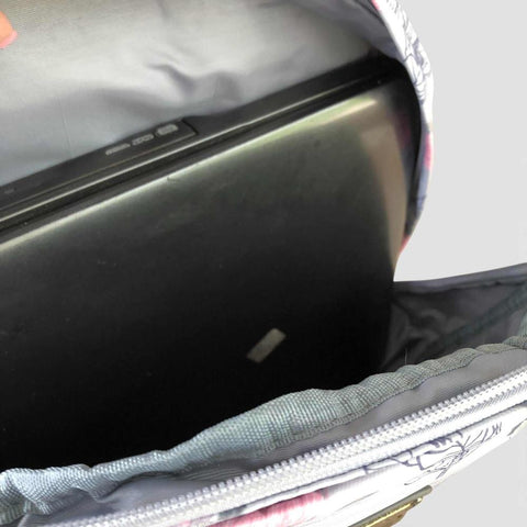 Cotton Road Backpack: BLUE PROTEA Padded Canvas Backpack for 15'6" Laptop