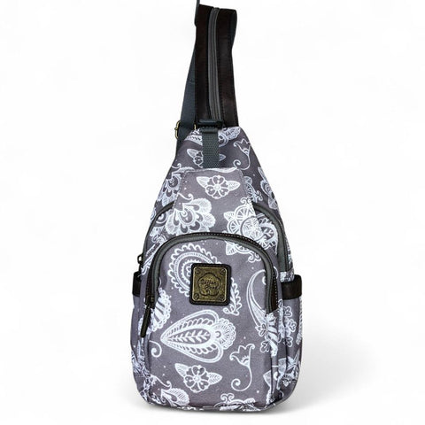 Cotton Road Backpack: BROWN CANVAS Cross Body Bag / Mini Backpack