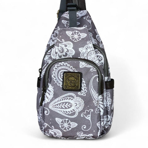 Cotton Road Backpack: BROWN CANVAS Cross Body Bag / Mini Backpack