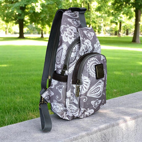 Cotton Road Backpack: BROWN CANVAS Cross Body Bag / Mini Backpack