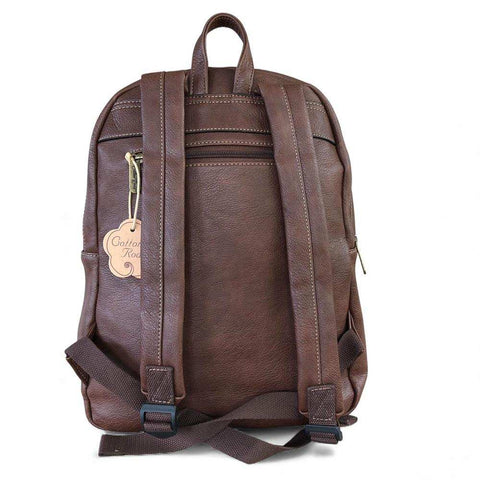 Cotton Road Backpack: BROWN PU Leather Backpack
