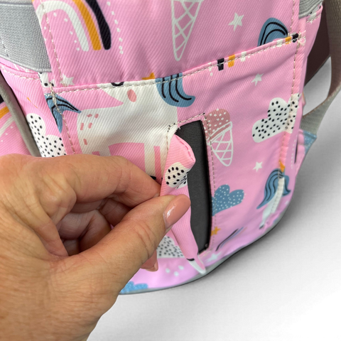 Cotton Road Backpack: Pink Unicorn Baby Nappy Bag