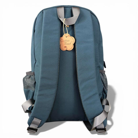 Cotton Road Backpack: TEAL BRANDED Canvas Backpack