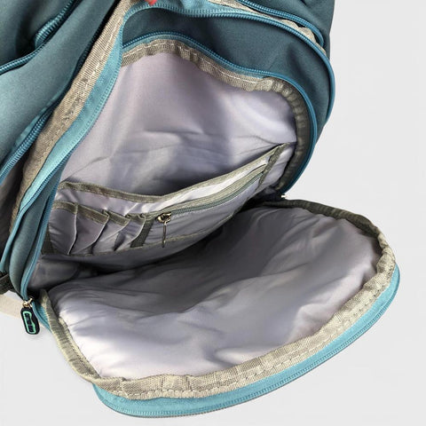 Cotton Road Backpack: TEAL BRANDED Canvas Backpack