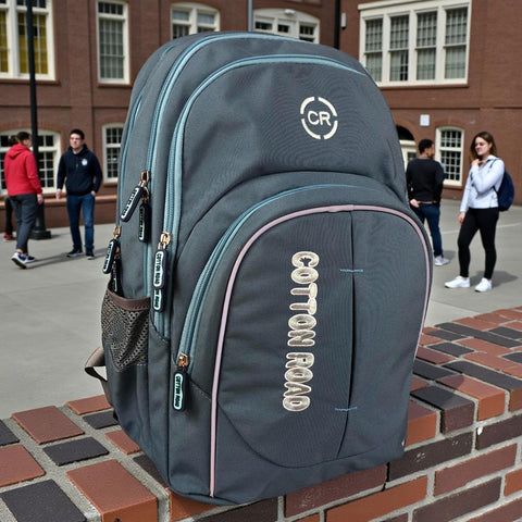 Cotton Road Backpack: TEAL BRANDED Canvas Backpack