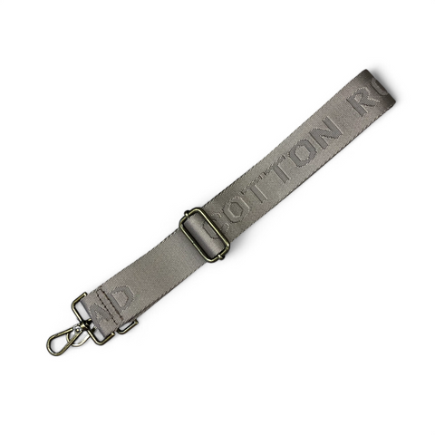 Cotton Road Bag Strap: KHAKI BRANDED Canvas Adjustable Strap