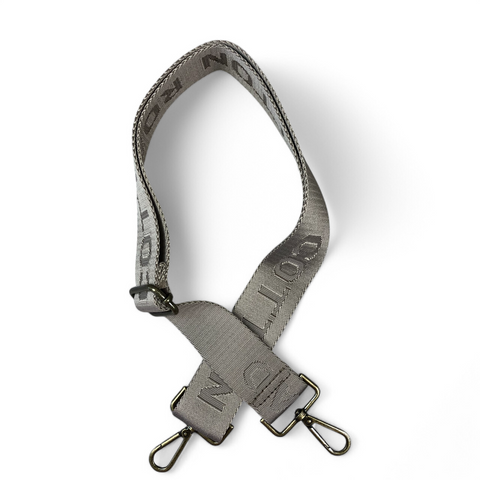 Cotton Road Bag Strap: KHAKI BRANDED Canvas Adjustable Strap