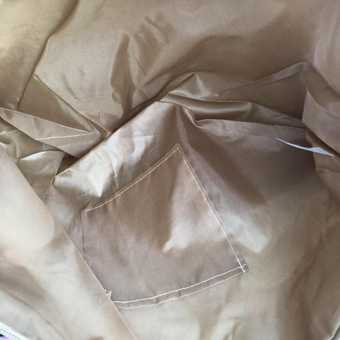 Cotton Road Beach Bag: GREEN Canvas PROTEA Bag with HESSIAN detailing