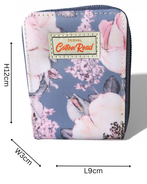 Cotton Road Card Holder: BLUE FLORAL PVC Card Holder