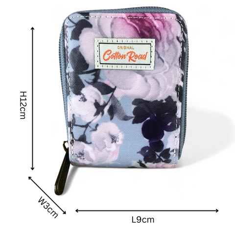 Cotton Road Card Holder: BLUE FLORAL PVC Card Holder