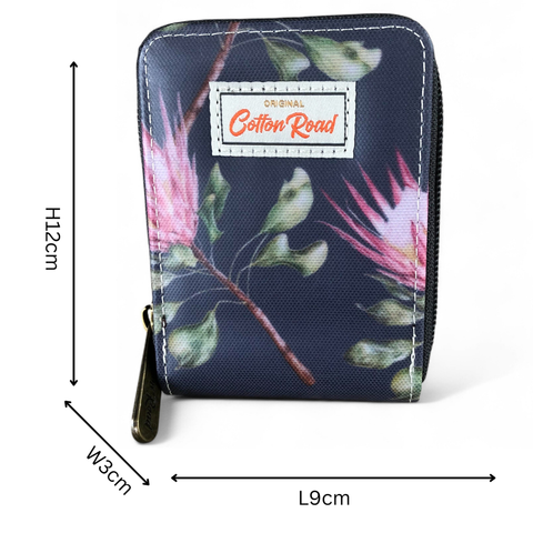 Cotton Road Card Holder: BLUE FLORAL PVC Card Holder