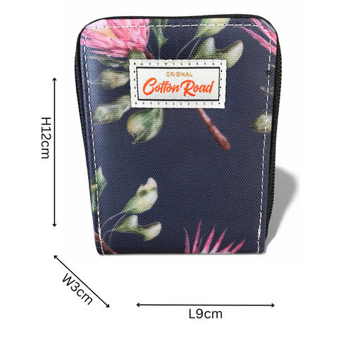 Cotton Road Card Holder: BLUE FLORAL PVC Card Holder