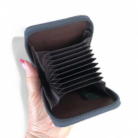 Cotton Road Card Holder: BLUE FLORAL PVC Card Holder