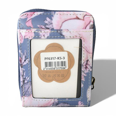 Cotton Road Card Holder: BLUE FLORAL PVC Card Holder
