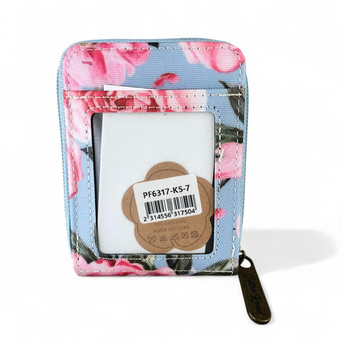 Cotton Road Card Holder: BLUE FLORAL PVC Card Holder