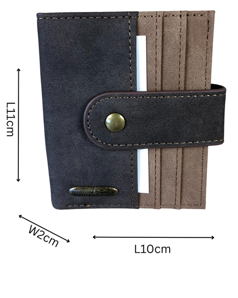 Cotton Road Card Holder: BROWN PU Leather Card Holder