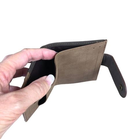 Cotton Road Card Holder: BROWN PU Leather Card Holder