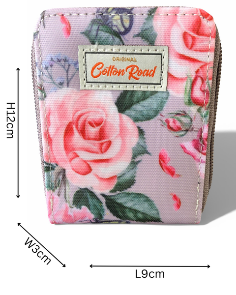 Cotton Road Card Holder: PINK FLORAL PVC Card Holder