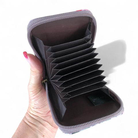 Cotton Road Card Holder: PINK FLORAL PVC Card Holder