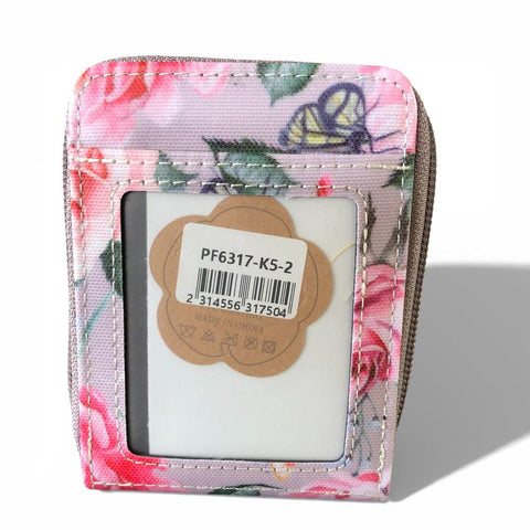 Cotton Road Card Holder: PINK FLORAL PVC Card Holder