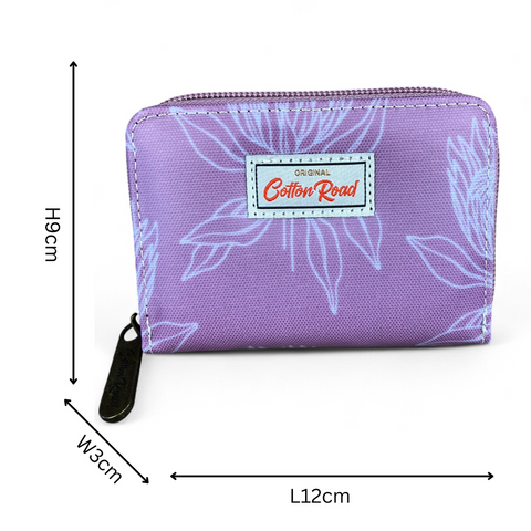 Cotton Road Card Holder: PINK PVC Card Holder with PROTEA