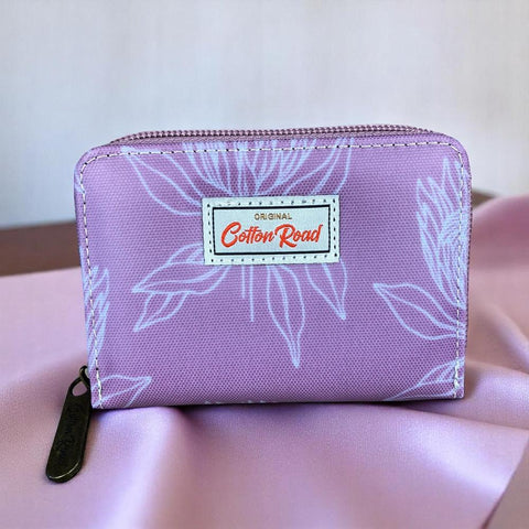 Cotton Road Card Holder: PINK PVC Card Holder with PROTEA