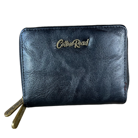 Cotton Road Card Holder: Small BLACK PU Leather CARD HOLDER