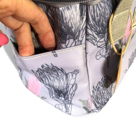 Cotton Road Cooler: BLUE PROTEA PVC Lunch Cooler & Vanity Bag