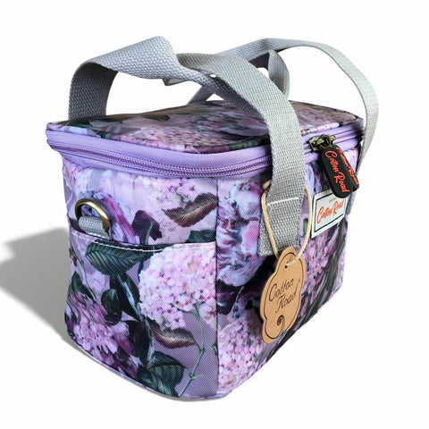 Cotton Road Cooler: LILAC FLORAL PVC Cotton Road Lunch Box Cooler Bag
