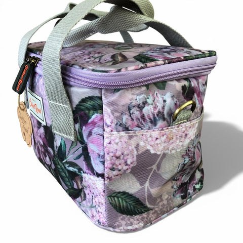 Cotton Road Cooler: LILAC FLORAL PVC Cotton Road Lunch Box Cooler Bag