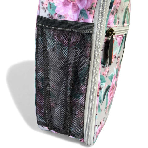 Cotton Road Cooler: MINT GREEN FLORAL PVC Lunch Box Cooler Bag