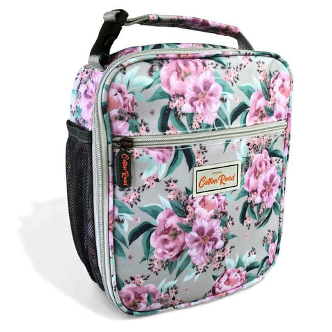 Cotton Road mint green floral travel bag and matching insulated cooler vanity bag set