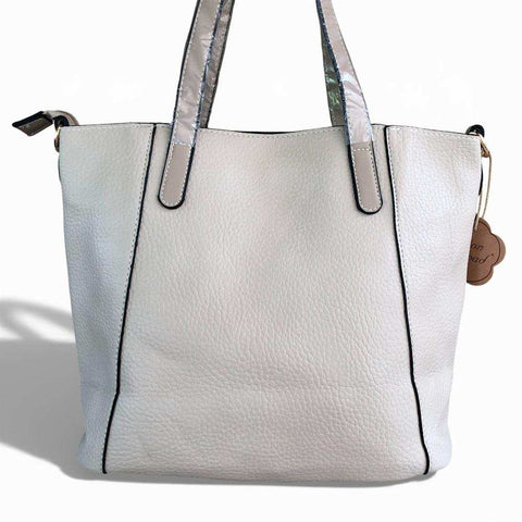 Cotton Road Handbag: BEIGE PU Leather Handbag