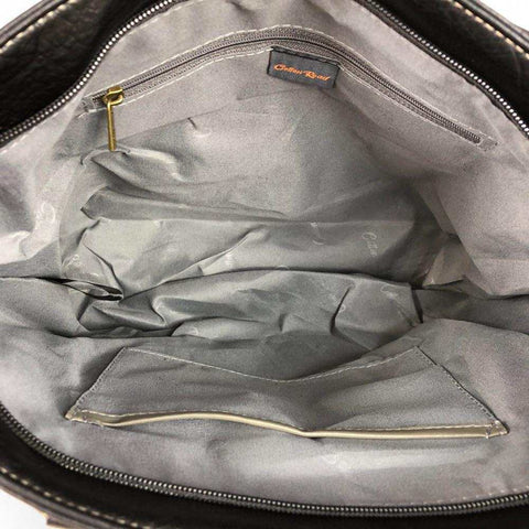 Cotton Road Handbag: BLACK PU Leather BRANDED Handbag with Matching Wallet