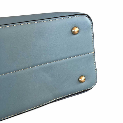 Cotton Road Handbag: BLUE FLORAL PU Leather for women